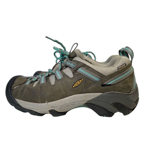 Keen Womens Dry Targhee II Hiking Shoes Gray Blue 1004089 Trail Waterproof 11M - Picture 2 of 8